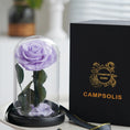 Load image into Gallery viewer, Mystical Purple Preserved Rose – A Symbol of Elegance and Romance
