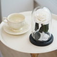 Load image into Gallery viewer, Pure White Preserved Rose – A Symbol of Purity and Eternity
