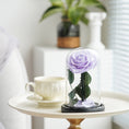 Load image into Gallery viewer, Mystical Purple Preserved Rose – A Symbol of Elegance and Romance
