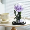 Load image into Gallery viewer, Mystical Purple Preserved Rose – A Symbol of Elegance and Romance
